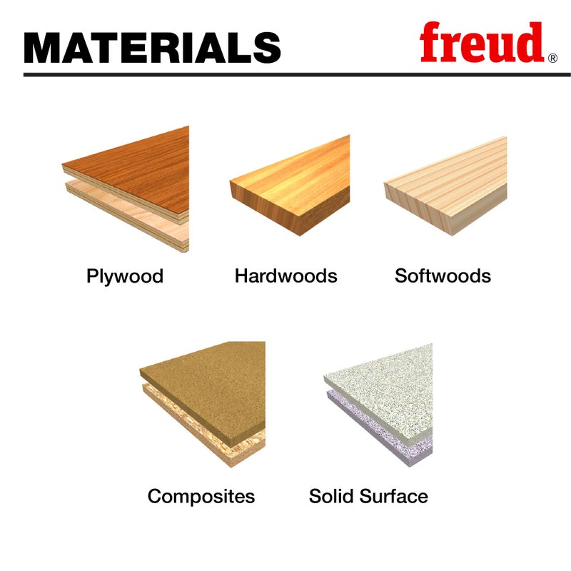 Freud 1-1/4"" Precision Shear Forstner Bit with Serrated Edge for Flawless Cutting - Ideal for Flat Bottom Holes, Plywood, Hardwoods & Softwoods, 3/8"" Shank, Razor-Sharp Spur - PB-009 - Image 4